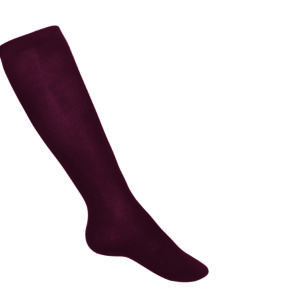 Maroon Opaque Knee Hi