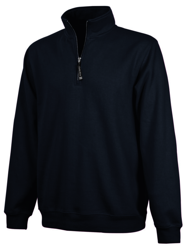 PHA Navy 1/4 Zip Fold Down Collar Sweatshirt
