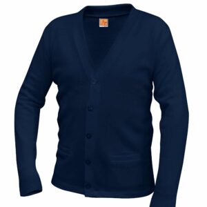 St. Patrick Navy V-Neck Cardigan w/Pockets