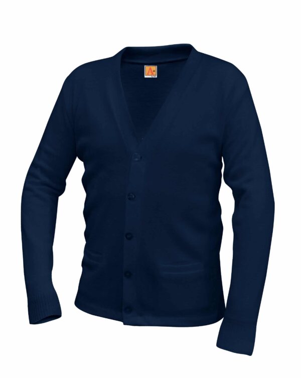 St. Patrick Navy V-Neck Cardigan w/Pockets