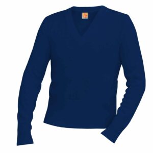 QCA Navy V-Neck Pullover Sweater