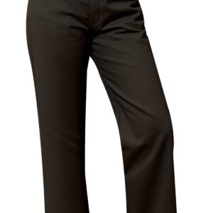 PCSS Black Girls Mid-Rise, Flat Front Slacks