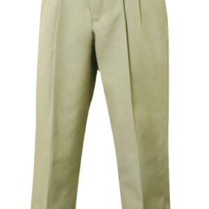 Khaki Girls Pleated Slacks