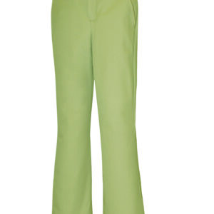 Khaki Stretch Mid-Rise Slacks