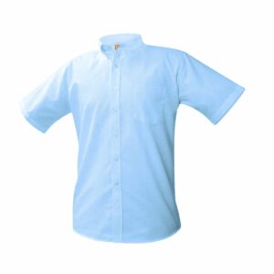 Blue Oxford Shirt Short Sleeve