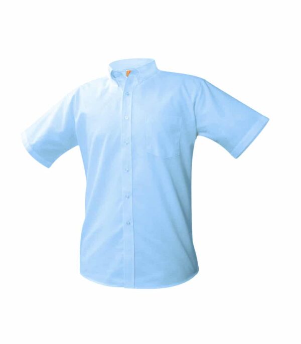 Blue Oxford Shirt Short Sleeve