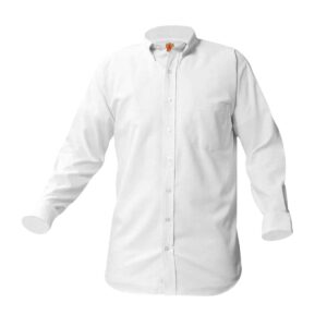 MC White Oxford Long Sleeve Dress Shirt