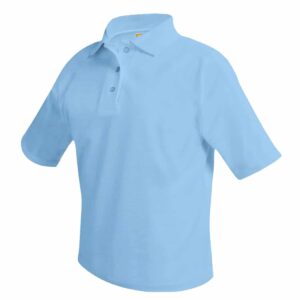 ICR Blue Polo Shirt Short Sleeve Summer Uniform