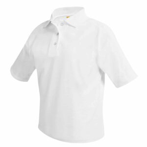 EBCC White Polo Shirt Short Sleeve w/School Logo