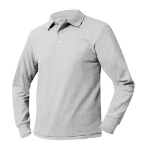St. Anthony Grey Polo Shirt Long Sleeve