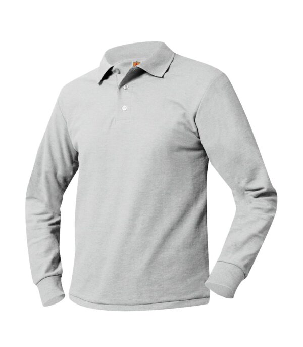 St. Anthony Grey Polo Shirt Long Sleeve