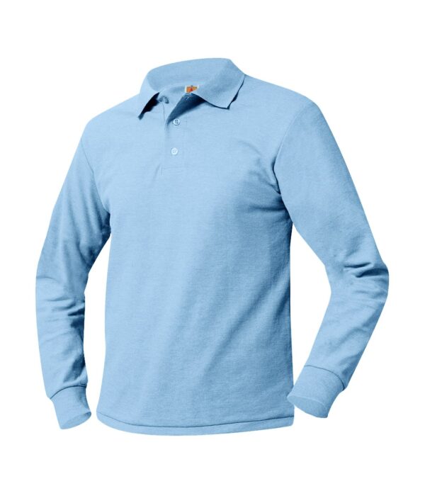 St. Theresa Blue Polo Shirt Long Sleeve