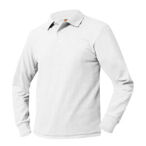 PCSS Maroon or White Polo Shirt Long Sleeve