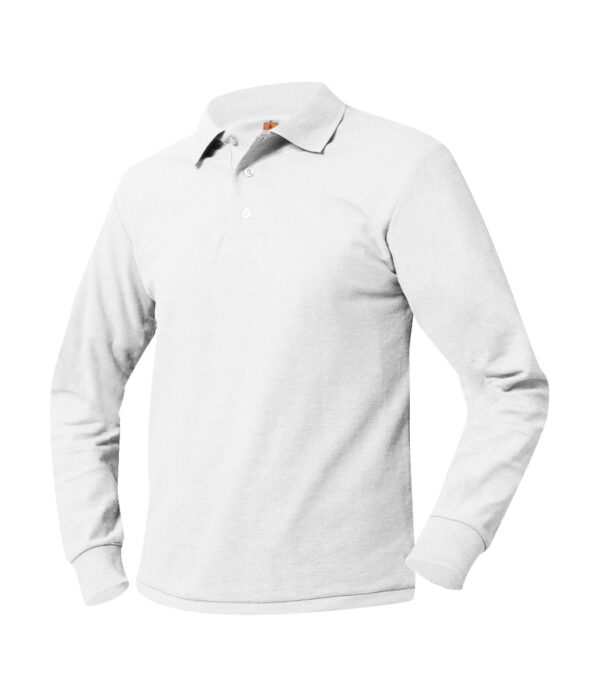 PCSS Maroon or White Polo Shirt Long Sleeve