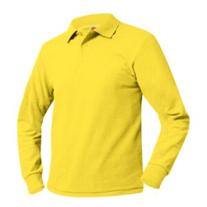 Cheverus Yellow Polo Shirt Long Sleeve