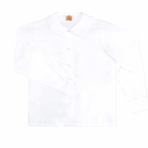 White Peter Pan Collar Blouse Long Sleeve