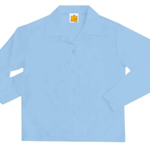 Blouse Pointed Collar Long Sleeve