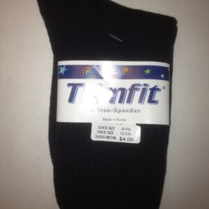 Navy Cotton Crew Socks