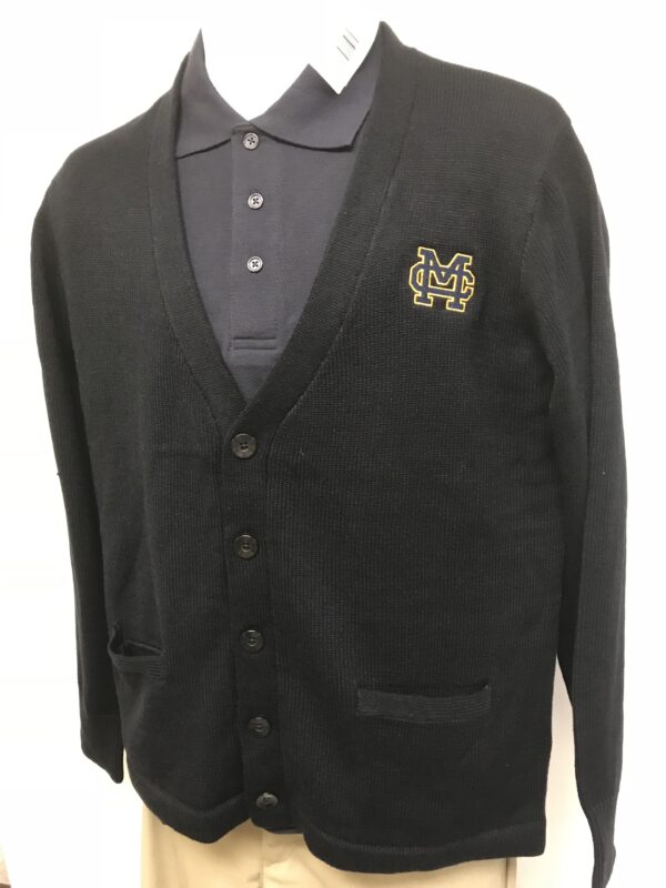 MC Navy V-Neck Cardigan w/Pockets