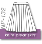 Skirt w/Knife Pleats (Model 32)