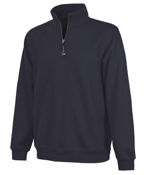 SJSM Medford Navy 1/4 Zip Fold Down Collar Sweatshirt