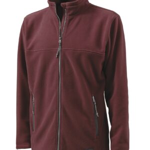 SJS Maroon Full Zip Fleece Jacket